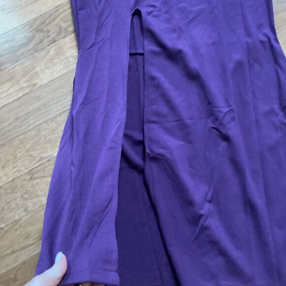 Metamorphosis‎ Girl Purple Cut Out Midi Dress 2XL Nwt - Picture 8 of 8